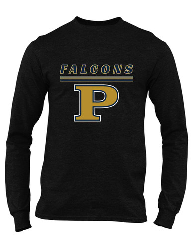 Peddie Falcons Mascot #8 Men's LS T-Shirt