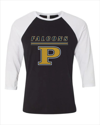 Peddie Falcons Mascot #8 Men's Baseball T-Shirt