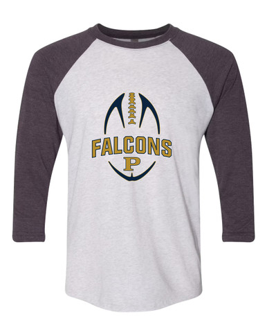 Peddie Falcons Football #5 Women's Baseball T-Shirt