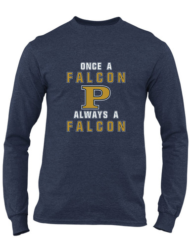 Peddie Falcons Once A Men's LS T-Shirt