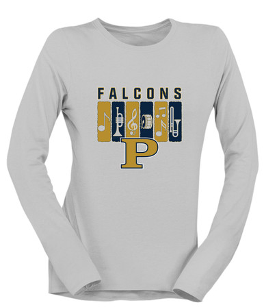 Peddie Falcons Band # 2 Women's LS T-Shirt