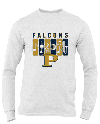 Peddie Falcons Band # 2 Men's LS T-Shirt