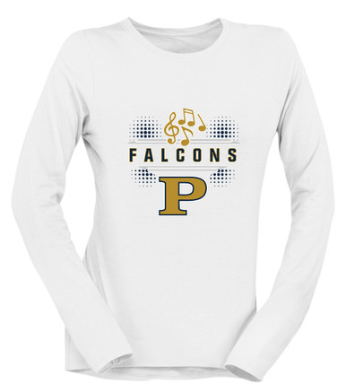 Peddie Falcons Band # 3 Women's LS T-Shirt