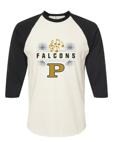 Peddie Falcons Band # 3 Women's Baseball T-Shirt