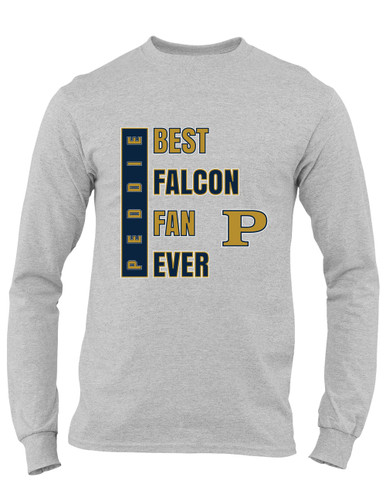 Peddie Falcons Best Falcon Fan Men's LS T-Shirt