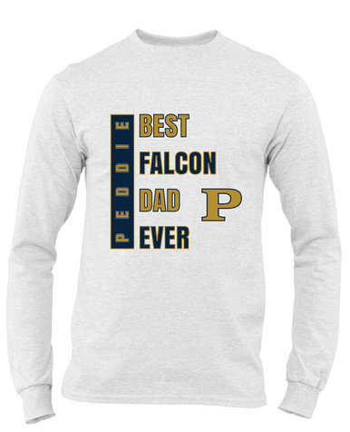 Peddie Falcons Best Falcon Dad Men's LS T-Shirt
