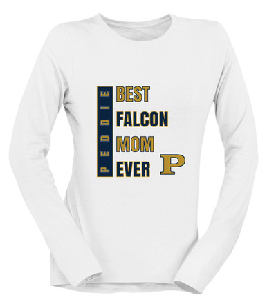 Peddie Falcons Best Falcon Mom Women's LS T-Shirt