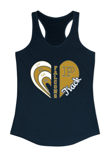 Peddie Falcons Heart Track Women's Tank Top