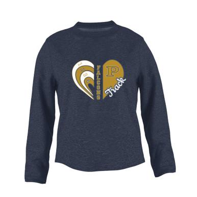 Peddie Falcons Heart Track Women's Sweatshirt