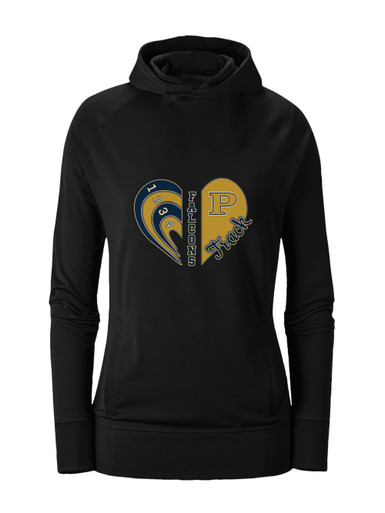 Peddie Falcons Heart Track Women's Hoodie