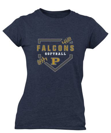 Peddie Falcons Softball #2 Women's Premium SS T-Shirt