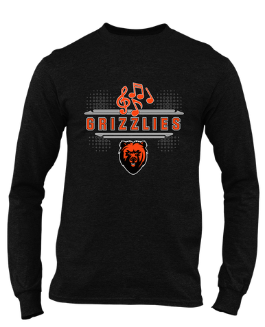 California Grizzlies Band # 3 Men's LS T-Shirt