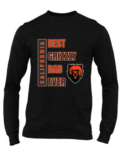 California Grizzlies Best Grizzly Dad Men's LS T-Shirt