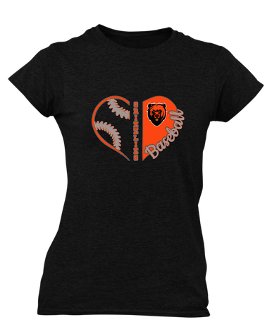 California Grizzlies Heart Baseball Women's SS T-Shirt