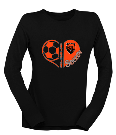 California Grizzlies Heart Soccer Women's LS T-Shirt