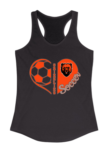 California Grizzlies Heart Soccer Women's Tank Top