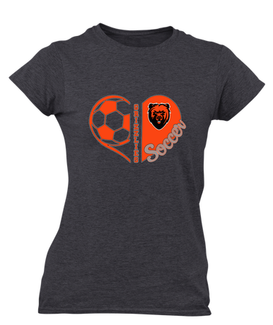 California Grizzlies Heart Soccer Women's SS T-Shirt
