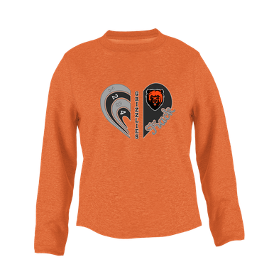 California Grizzlies Heart Track Women's Sweatshirt