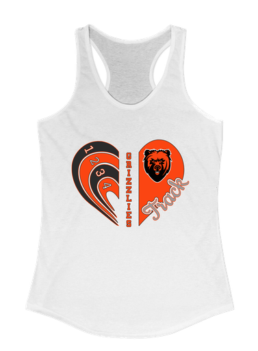 California Grizzlies Heart Track Women's Tank Top