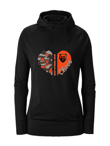 California Grizzlies Heart Cheer Women's Hoodie