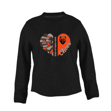 California Grizzlies Heart Cheer Women's Sweatshirt