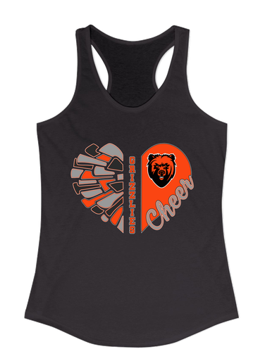 California Grizzlies Heart Cheer Women's Tank Top