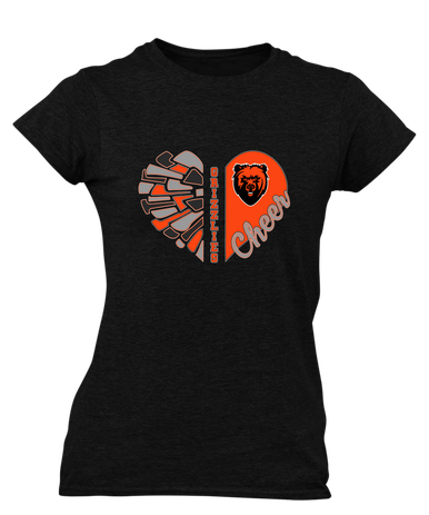 California Grizzlies Heart Cheer Women's SS T-Shirt