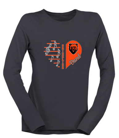 California Grizzlies Heart Band Women's Premium LS T-Shirt