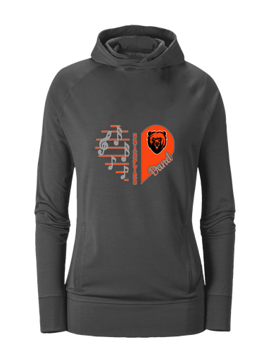 California Grizzlies Heart Band Women's Hoodie