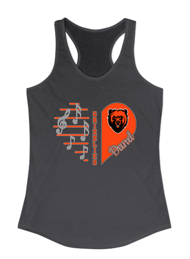 California Grizzlies Heart Band Women's Tank Top