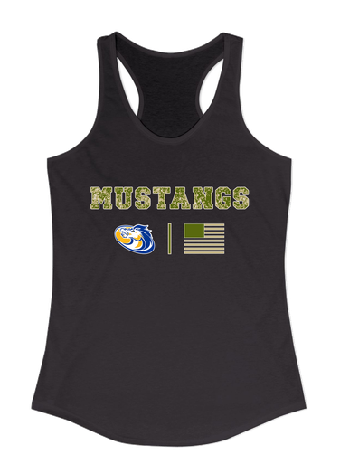 Sahuarita Mustangs Camo Flag Women's Tank Top
