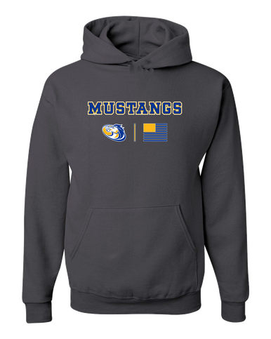 Sahuarita Mustangs Team Colors Flag Men's Premium Hoodie