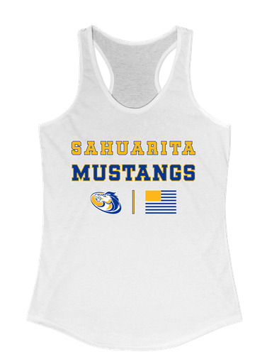 Sahuarita Mustangs Spirit Flag Women's Tank Top
