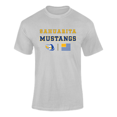 Sahuarita Mustangs Spirit Flag Men's Premium SS T-Shirt