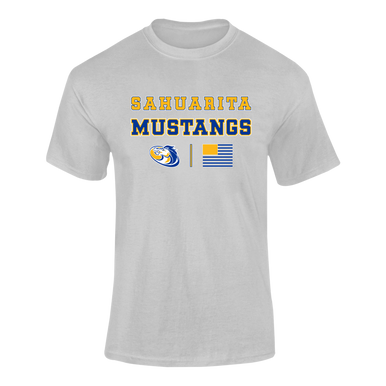 Sahuarita Mustangs Spirit Flag Men's SS T-Shirt