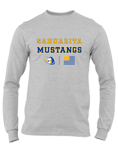 Sahuarita Mustangs Spirit Flag Men's Premium LS T-Shirt