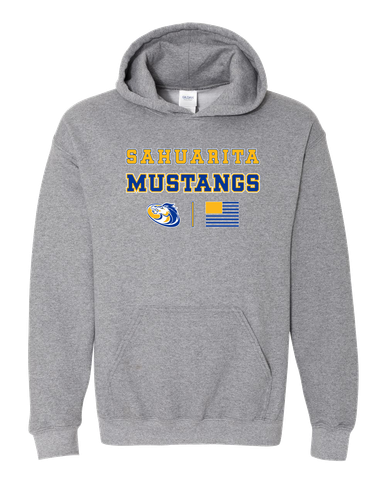 Sahuarita Mustangs Spirit Flag Men's Hoodie