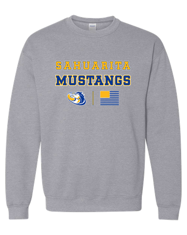 Sahuarita Mustangs Spirit Flag Men's Sweatshirt
