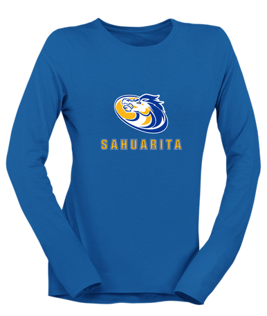 Sahuarita Mustangs Mascot #2 Women's LS T-Shirt