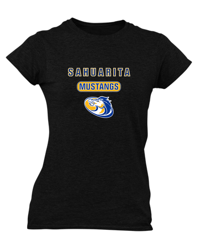 Sahuarita Mustangs Mascot #3 Women's Premium SS T-Shirt