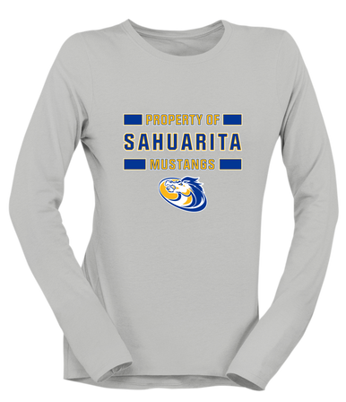 Sahuarita Mustangs Property Of Women's Premium LS T-Shirt