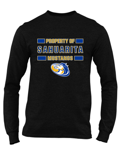 Sahuarita Mustangs Property Of Men's LS T-Shirt