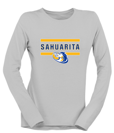 Sahuarita Mustangs Mascot #4 Women's LS T-Shirt