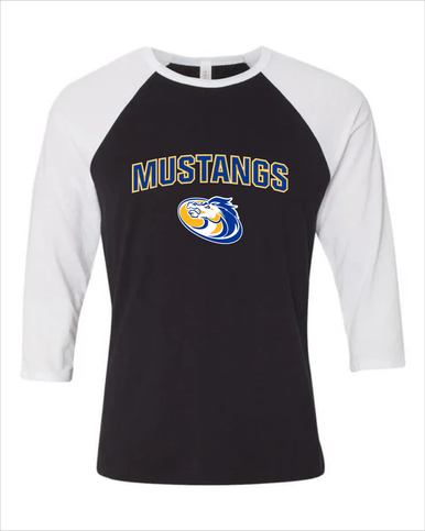 Sahuarita Mustangs Mascot #6 Women's Baseball T-Shirt