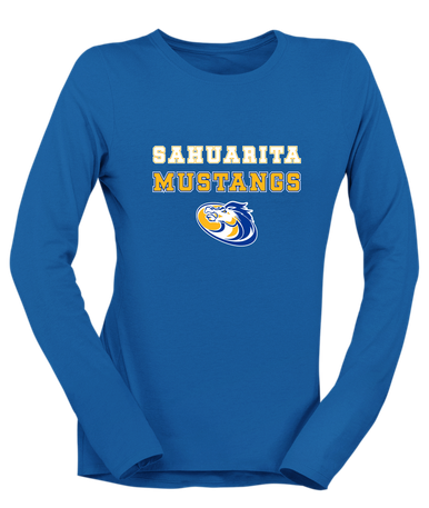 Sahuarita Mustangs Spirit Women's LS T-Shirt