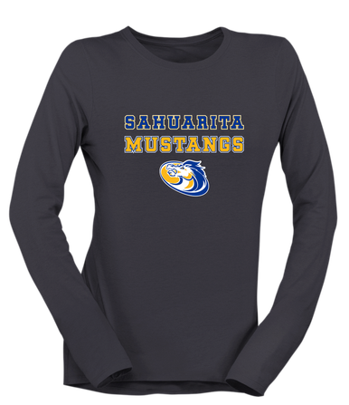 Sahuarita Mustangs Spirit Women's Premium LS T-Shirt