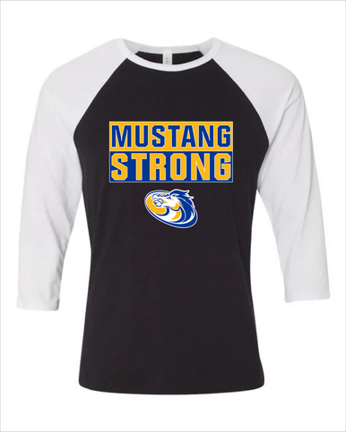 Sahuarita Mustangs Strong #1 Women's Baseball T-Shirt