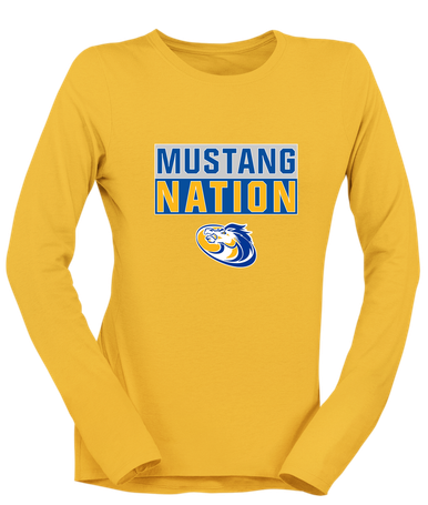 Sahuarita Mustangs Nation #1 Women's LS T-Shirt