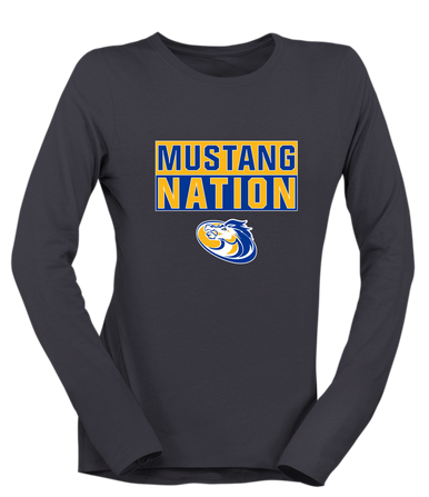 Sahuarita Mustangs Nation #1 Women's Premium LS T-Shirt
