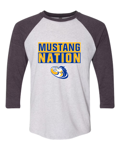 Sahuarita Mustangs Nation #1 Women's Baseball T-Shirt
